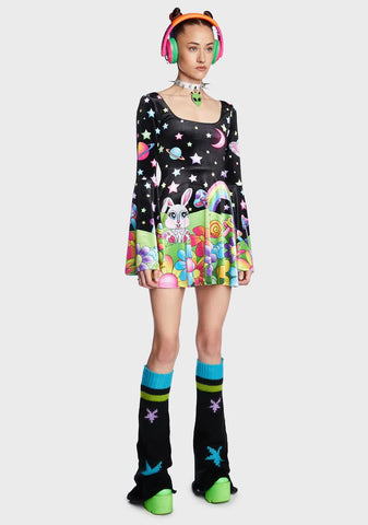 Come In Peace Alien Spiked Choker