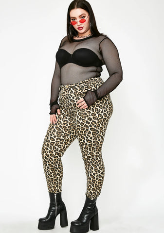 She's Feeling Catty Leopard Jeans