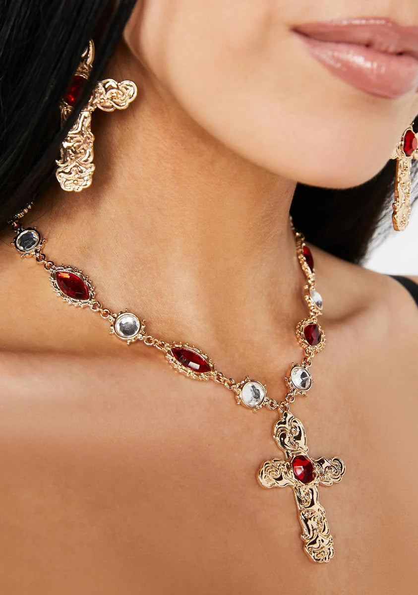 Heavenly Visions Cross Necklace