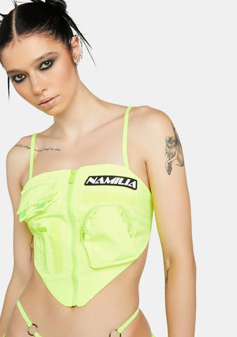 Neon Yellow Tactical Bandana Top