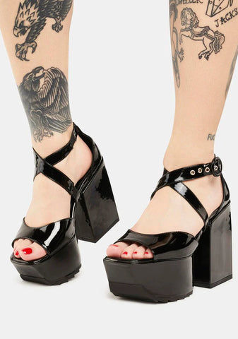 Enemies Close Chunky Platform Sandals