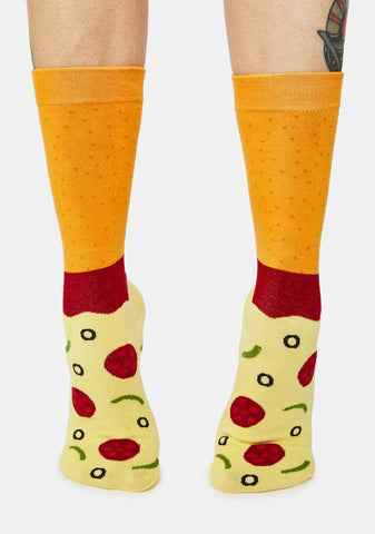 Another Slice Pizza Crew Socks