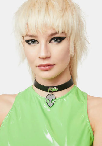 Earth Is Boring Alien Choker
