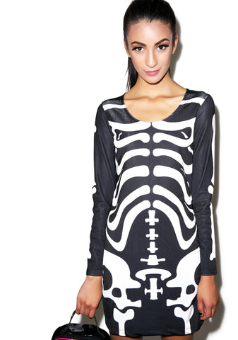 Dem Bones Bodycon Dress