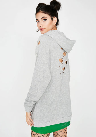 Rough Daze Distressed Hoodie