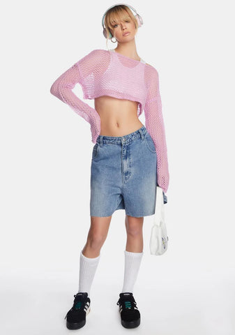 Sweet As Can Be Cropped Sweater