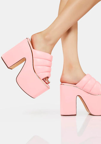 Pink Leisha Platform Heels