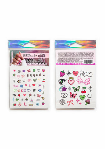 X Mei Nail Art Tattoos