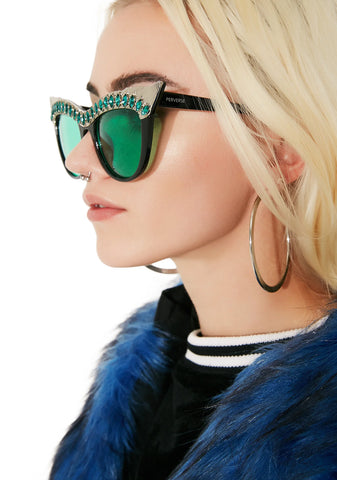 Emerald Nefertiti Sunglasses
