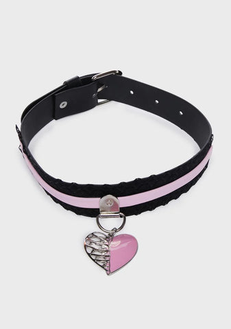 Damaged Goods Heart Choker