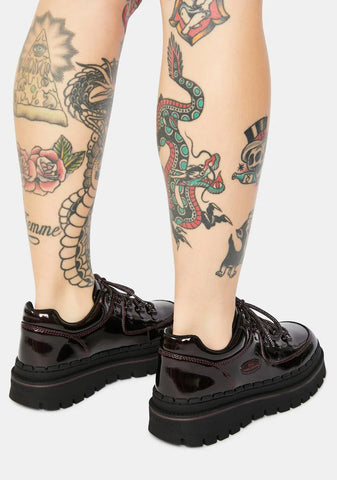 Burgundy Jammers Cool Block Oxfords