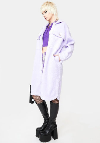 Lift Me Up Sherpa Shirt Jacket