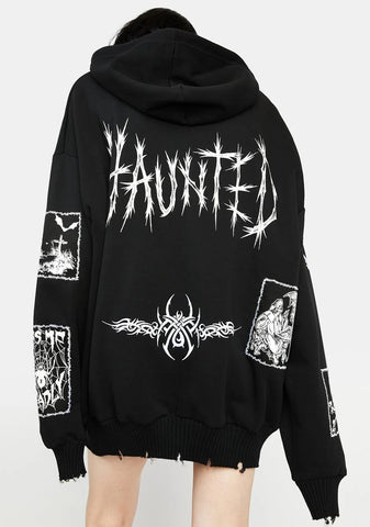 Haunted Heart Graphic Hoodie