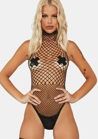 Naughty On Camera Fishnet Bodysuit