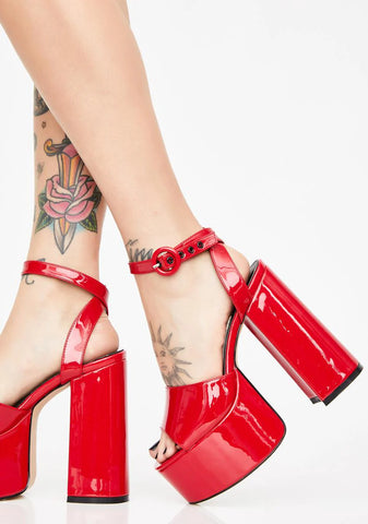 Chick Flick Patent Heels