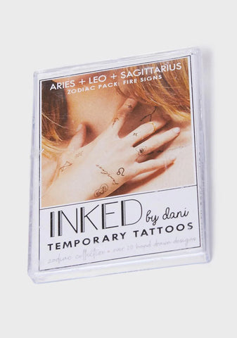 Aries Leo And Sagittarius Zodiac Tattoo Pack