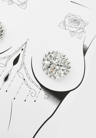 Silver Spiked Pasties