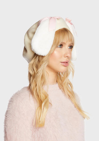 Hoppin' Mad Bunny Ear Beret