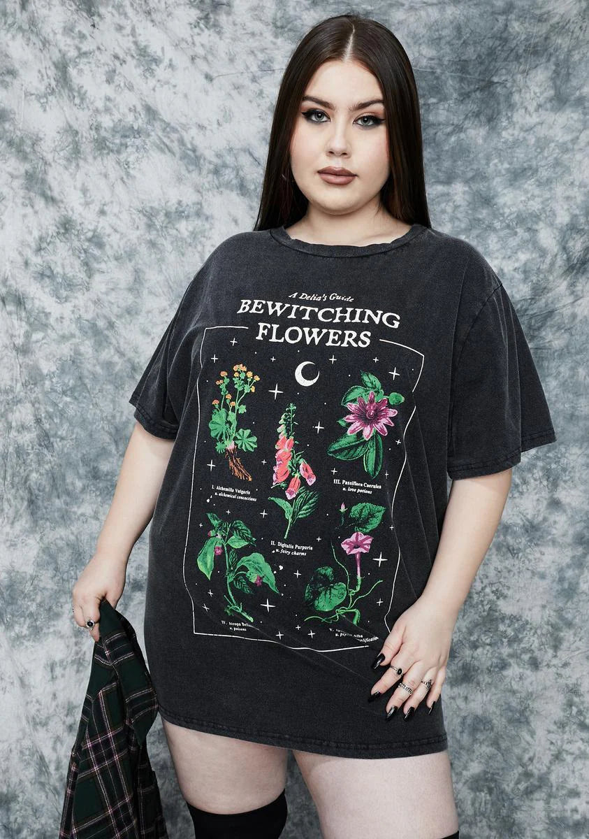My Essential Herbs Oversized Graphic Tee