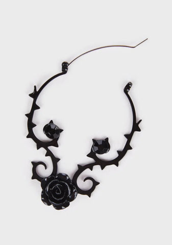 Thorny Subjects Hoop Earrings