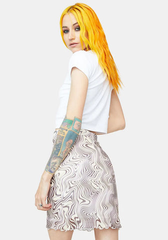 Sophia Printed Mini Skirt