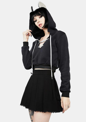 Feeling Flighty Cropped Hoodie