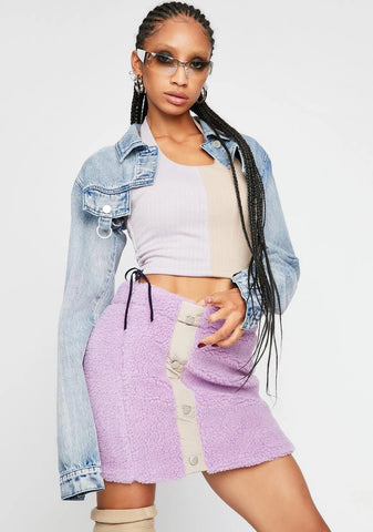 Yummy Sherpa Mini Skirt