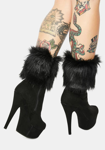 Never The Same Faux Fur Cuff Booties