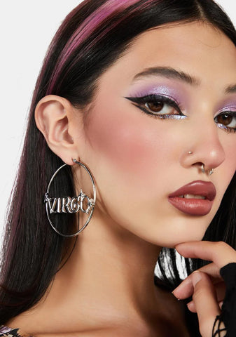 Reppin' Virgo Hoop Earrings