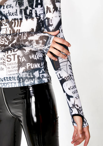 Anarchist Babe Mesh Top