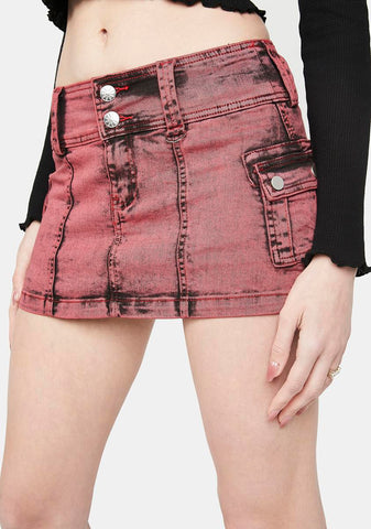 Ur Under My Skin Denim Skort