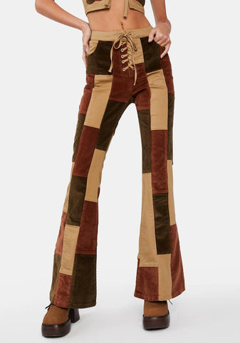 Struck By Wonder Patchwork Pants