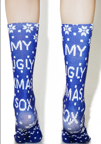 Ugly Xmas Sox Crew Socks