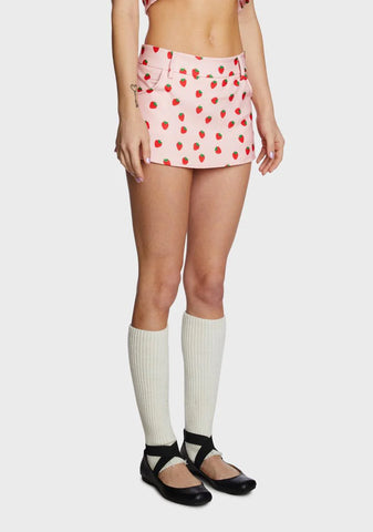 Strawberry Mini Skirt