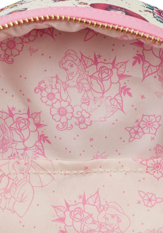 Disney Princess Floral Tattoo Mini Backpack