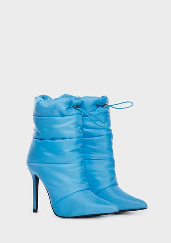 Aqua Outside Looking In Heeled Boots