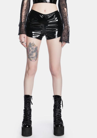 Bad Things Vinyl Shorts