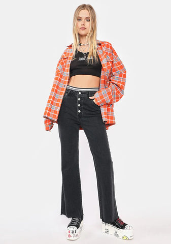 Comfort Shadow Eastcoast Flare Crop Jeans