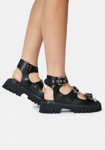 Trantor Buckle Sandals