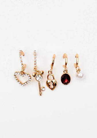 Bad Girls Club Rhinestone Earring Set