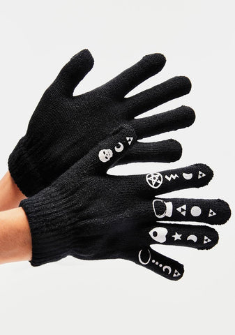 Witchy Symbols Gloves