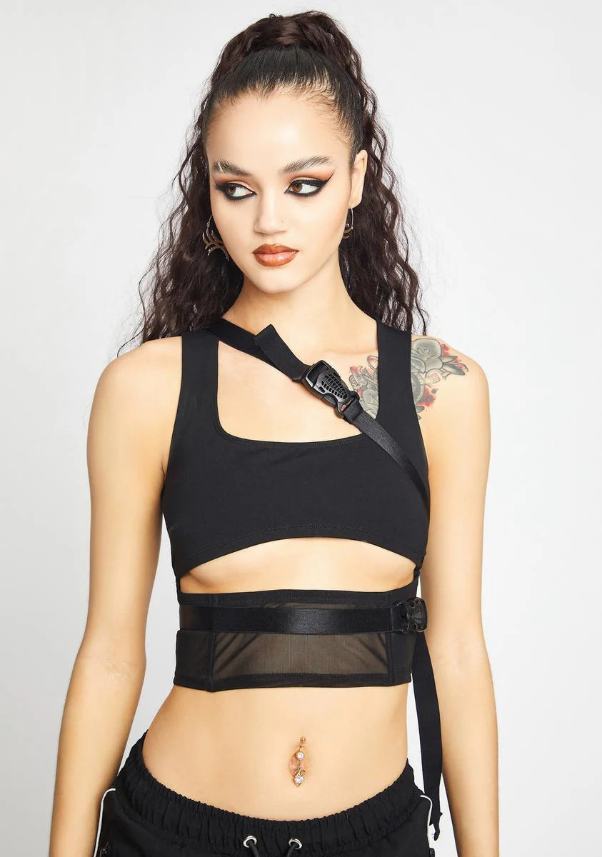 On The Rise Buckle Corset Tank