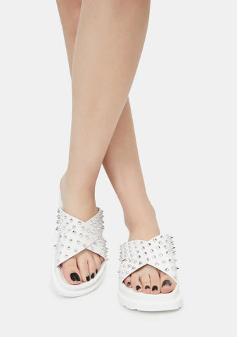 Have A Good Time Spike Slide Sandals
