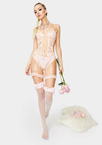 Rose More Than A Fantasy Garter Set