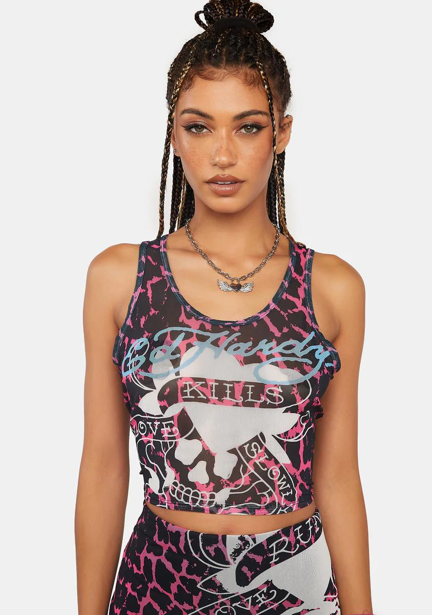 LKS Skull Crop Tank