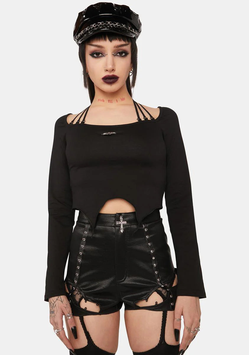 Rock Girl Around Neck Top