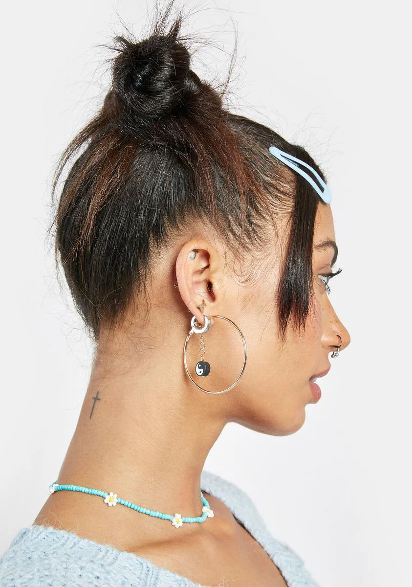 Law Of Life Yin Yang Hoop Earrings