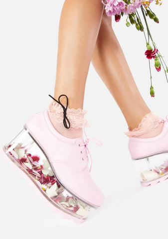 Baby Pink Qloud 2091 Platform Sneakers