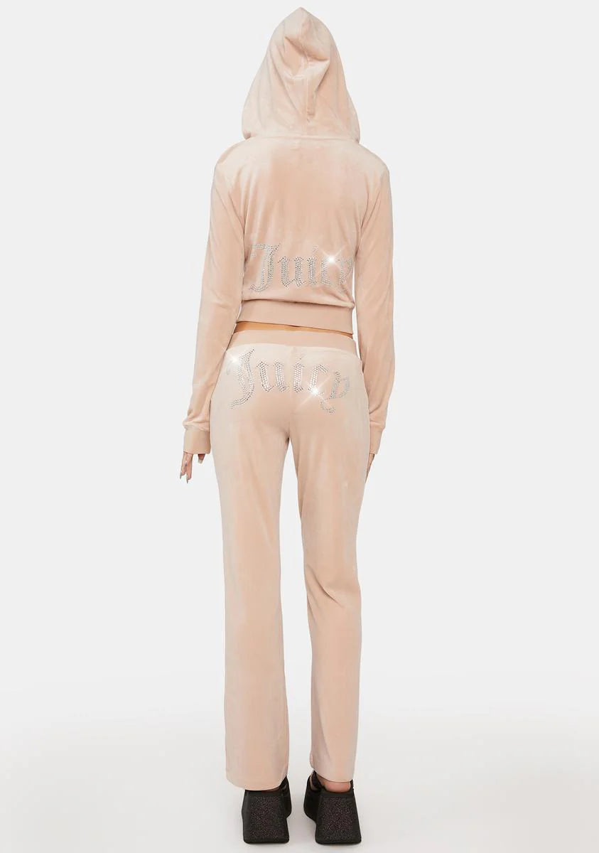 Opal OG Big Bling Velour Track Pants