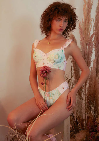Pat A Cake Floral Bra And Panty Set
